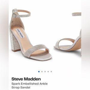 Steve Madden Sparkle ankle strap heels